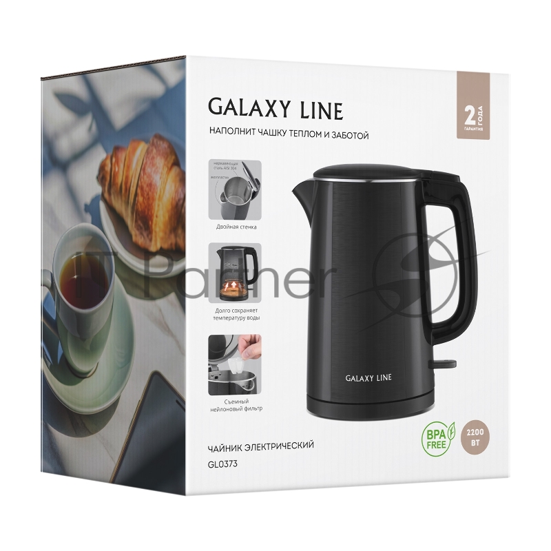 Чайник электрический Galaxy Line GL 0373 черный