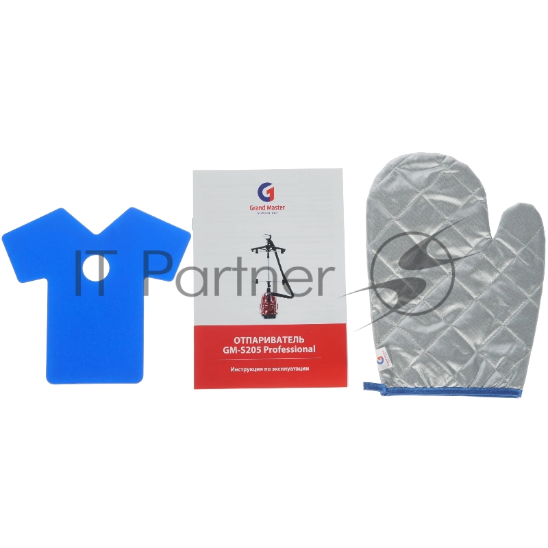 Отпариватель Grand Master GM-S205 Professional красный, 2300 Вт, 80 г/мин, 2500 мл