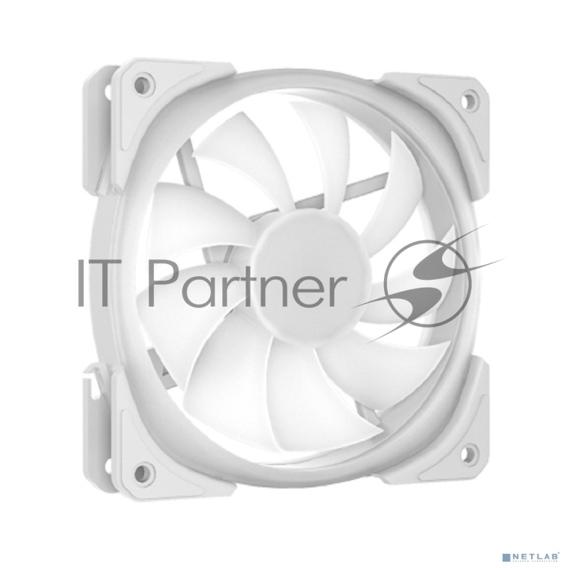 Вентилятор для корпуса Powercase (CM21-14W ARGB) White 140x140x25mm (PWM, 100шт./кор, 4pin +ARGB Sync, 800-1500±10% об/мин) Bulk