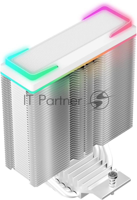 Кулер для процессора Ocypus Delta A40 SE WH Dual Fan ARGB, 2x120mm ARGB FAN, Top ARGB Panel, 4 HEAT PIPES, 4-PIN PWM, 800-1800 RPM, 31DBA, HYDRO BEARING, LGA115X/1200/1700/18XX, AM4/AM5