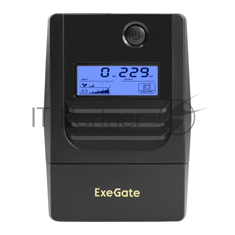 ИБП ExeGate Smart LB-800.LCD.AVR.4C13.USB (800VA/480W, LCD, AVR, 4*C13, USB, батарея 12V 9Ah, Black)