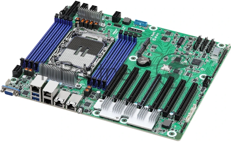 Материнская плата ASRock GNRD8-2L2T, CEB, 1x LGA 4710 Intel Xeon 6700P-series/ 6500P-series/ 6700E-series, 8x DDR5 RDIMM, MRDIMM, 7x PCIe5.0 / CXL2.0 x16*, 1x MCIO (PCIe5.0 / CXL2.0 x8), 2x M.2 (PCIe5.0 x4), 2x RJ45 (10GbE) Intel X710-AT2, 2x RJ45 (