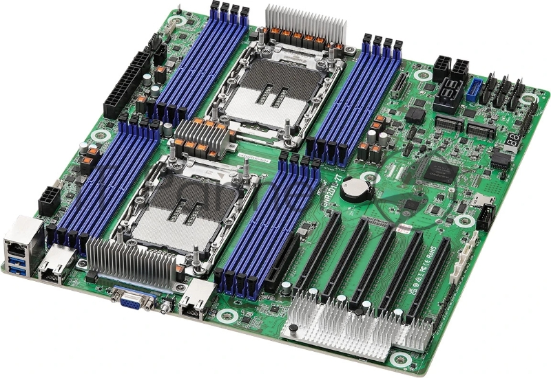 Материнская плата ASRock GNR2D16-2T, EEB like, 2x LGA 4710 Intel Xeon 6700P-series/ 6500P-series/ 6700E-series, 16x DDR5 RDIMM, MRDIMM, 5x PCIe5.0 / CXL2.0 x16, 1x PCIe5.0 / CXL2.0 x8, 1x MCIO (PCIe5.0 / CXL2.0 x8), 2x M.2 (PCIe5.0 x2), up to 8 SATA