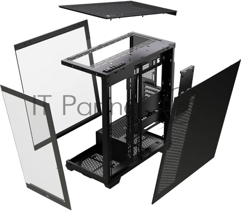 Корпус без блока питания/ Case Corsair 3500X, Midi-Tower, TG, no fan, 2xUSB-A 3.2, 1xUSB 3.2 Type-C, E-ATX, ATX, mATX, mITX Black