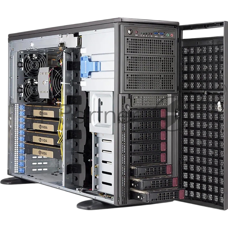 Серверный корпус Server Case Supermicro SC747BTS-R2K20BP 4U/Tower SuperChassis 8x 3.5/2.5 SAS/SATA3 Hot-Swap, E-ATX 13.68x13, 1+1 R2200W