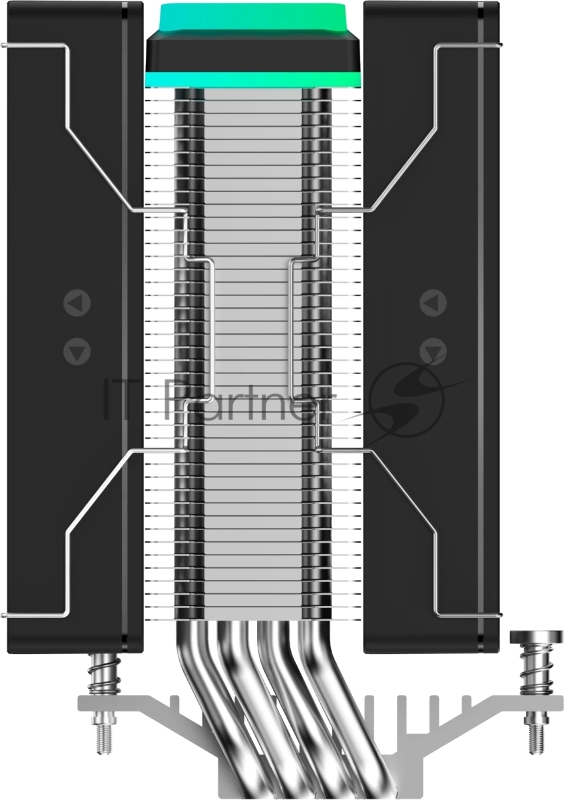 Кулер для процессора Ocypus Delta A40 SE BK Dual Fan ARGB, 2x120mm ARGB FAN, Top ARGB Panel, 4 HEAT PIPES, 4-PIN PWM, 800-1800 RPM, 31DBA, HYDRO BEARING, LGA115X/1200/1700/18XX, AM4/AM5