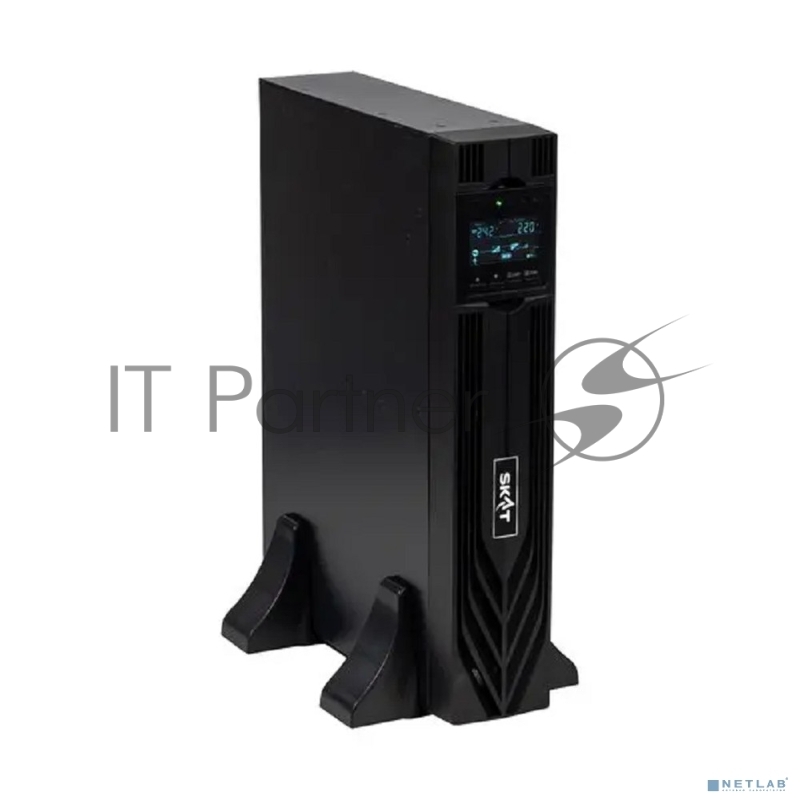 Источник бесперебойного питания Бастион SKAT-UPS 1000-RACK-ON-2X9 P3 Online, синус, 1000ВА/1000 Вт, стойка/на пол, 2xSchuko, встр. АКБ 24В (2x9 Ач), SNMP/USB/RS-232/EPO, доп блок до 4 шт SKAT BC 24/18S3, МПТ (8760)