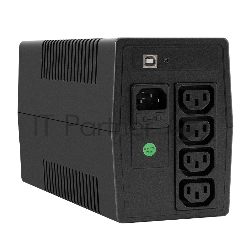 ИБП ExeGate Power NB-800.LED.AVR.4C13.USB (800VA/480W, LED, AVR, 4*C13, USB, батарея 12V 9Ah, Black)