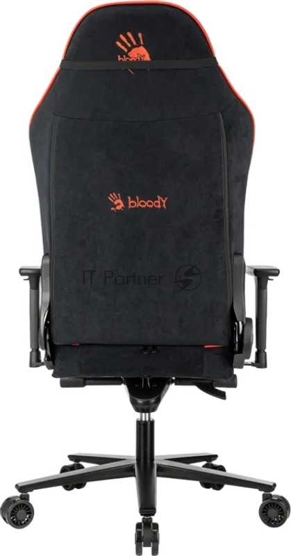 Кресло игровое A4Tech Bloody GC-680 черный/серый искусственная замша с подголов. крестов. металл