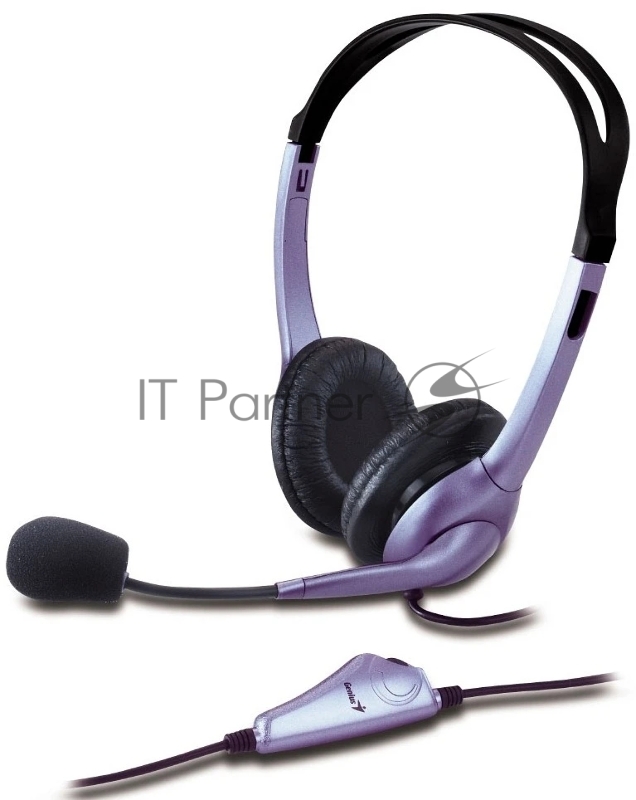 Проводные наушники Genius HS-04S синий/черный, накладные, Jack 3.5 мм