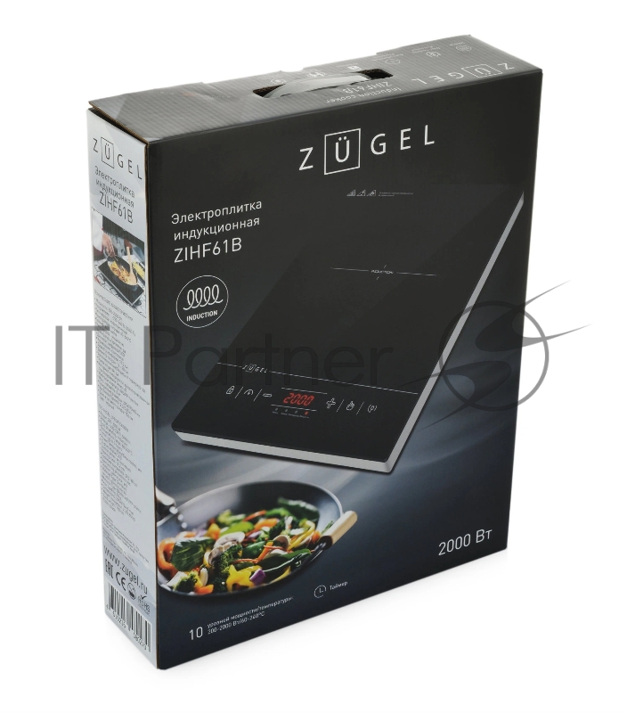 Настольная плита ZUGEL ZIHF61B, черная