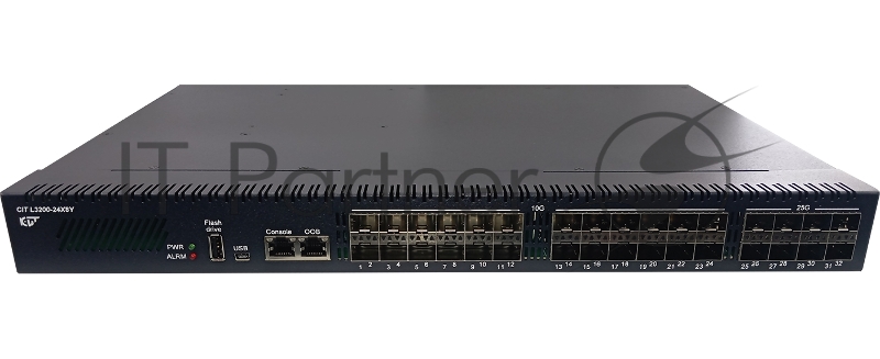 Коммутатор CIT L3200-24X8Y (L3) 24xКомбо(10GBase-T/SFP+) 24SFP+ 8xSFP28