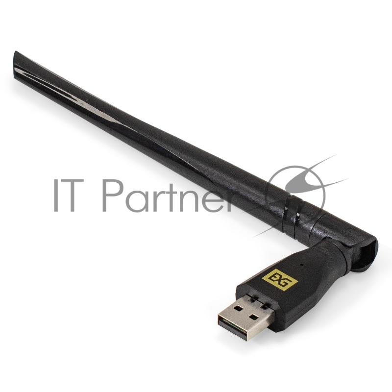 Сетевой комбо-адаптер Wi-Fi 6 + Bluetooth ExeGate EDWA-BT53-AX900 (BT5.3, Dual Band Wi-Fi AX (a/b/g/n/ax), чипсет Realtek8851, 2.4 ГГц до 286 Мбит/с + 5.8 ГГц до 600 Мбит/с, 1x5dBi внешняя антенна, USB 2.0)