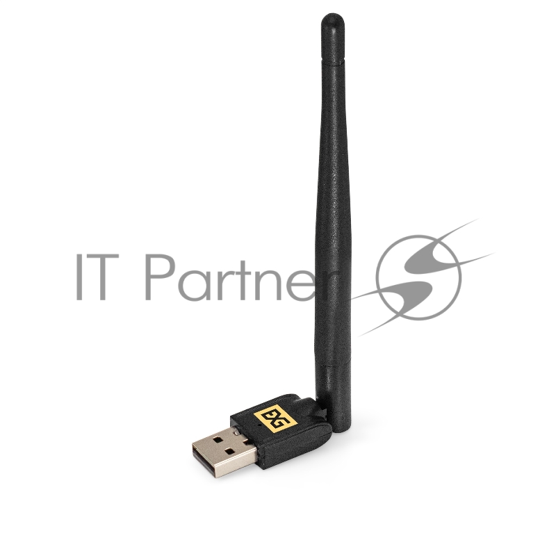Сетевой адаптер Wi-Fi 4 ExeGate ETL-WN722N-2 (Беспроводной USB адаптер, Wi-Fi N (b/g/n), чипсет Realtek8188, до 150 Мбит/с на 2,4 ГГц, внешняя 4dBi антенна, USB 2.0)