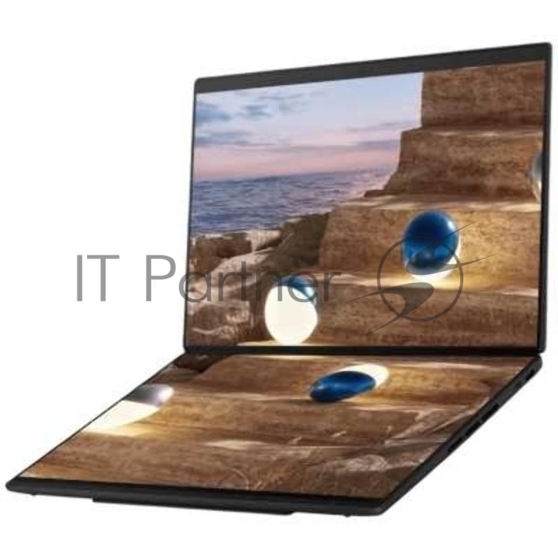 Ноутбук Asus ZenBook Duo UX8407AA-SN279X Core Ultra 9 386H 32Gb SSD1Tb Intel Graphics 14 OLED Touch 3K (2880x1800) Windows 11 Pro dk.grey WiFi BT Cam (90NB16V1-M00F80)