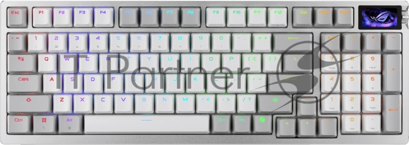 Клавиатура ASUS M901 ROG AZOTH 96 HE/WHT/HFXV2/RU/ABS/ ASUS M901 ROG AZOTH 96 HE/WHT/HFXV2/RU/ABS