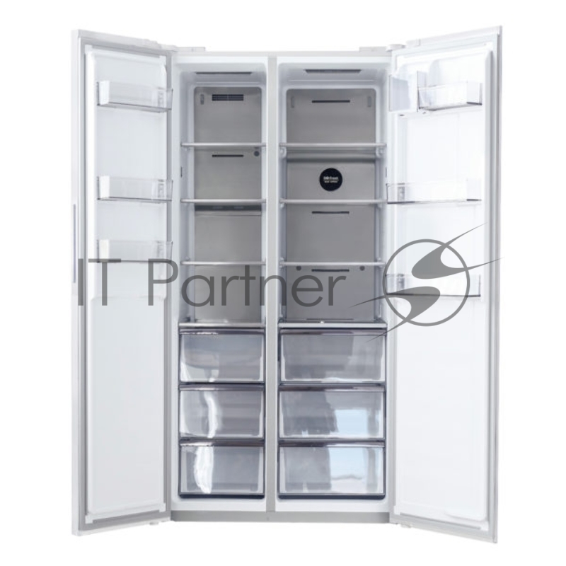 Холодильник Centek CT-4200 White Stone INVERTER No-Frost 606л (241л/365л) 957х633х1910мм(ШхГхВ), А+