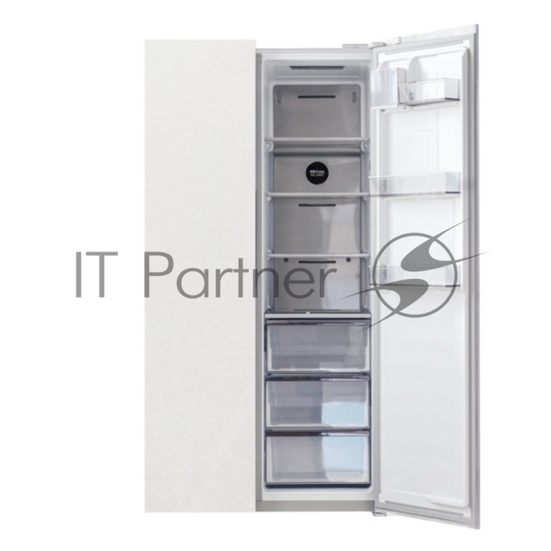 Холодильник Centek CT-4200 White Stone INVERTER No-Frost 606л (241л/365л) 957х633х1910мм(ШхГхВ), А+