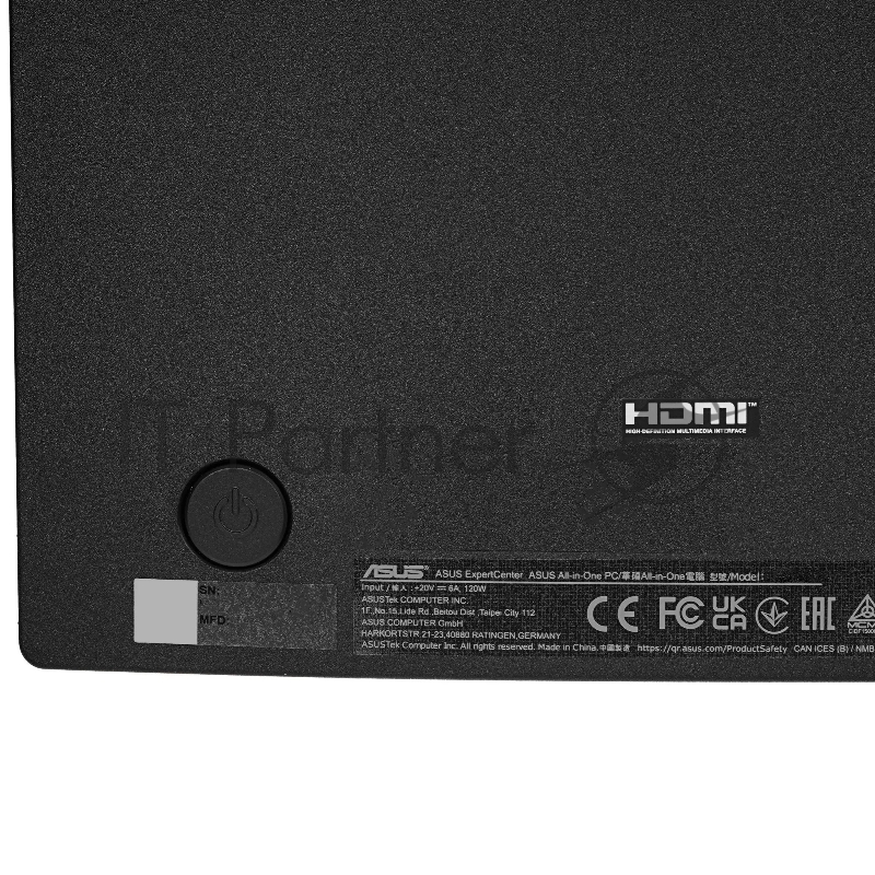 Моноблок Asus PM640KA-BPC028W 23.8 Full HD Ryzen AI 5 330 (2) 16Gb SSD512Gb RGr Windows 11 Home GbitEth WiFi BT клавиатура мышь Cam черный 1920x1080