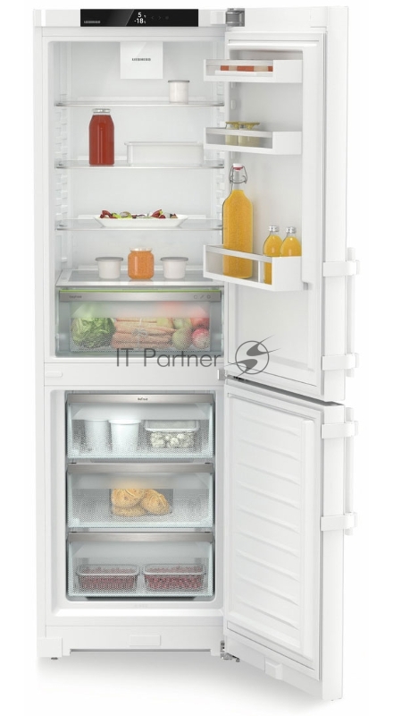 Холодильники LIEBHERR CNc 5213-20 001 Pure, EasyFresh, МК NoFrost 3 контейнера, сенсорный дисплей Touch, внешние ручки с толкателями, белый цвет, ВхШхГ, см: 185.5х60х67.5