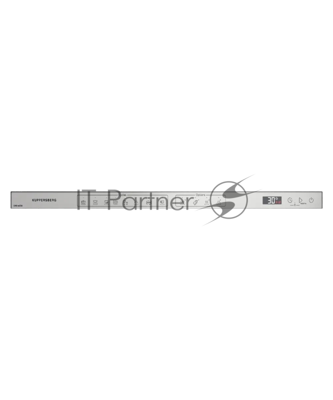Встраиваемая посудомоечная машина Kuppersberg GHS 6036, High-Tech, 60 см, 16 комплектов, 3 корзины, 8 программ, отсрочка старта, автоматическое открывание двери, LED подсветка, сенсорное управление, луч на полу, половинная загрузка, UV-лампа, энергоэ
