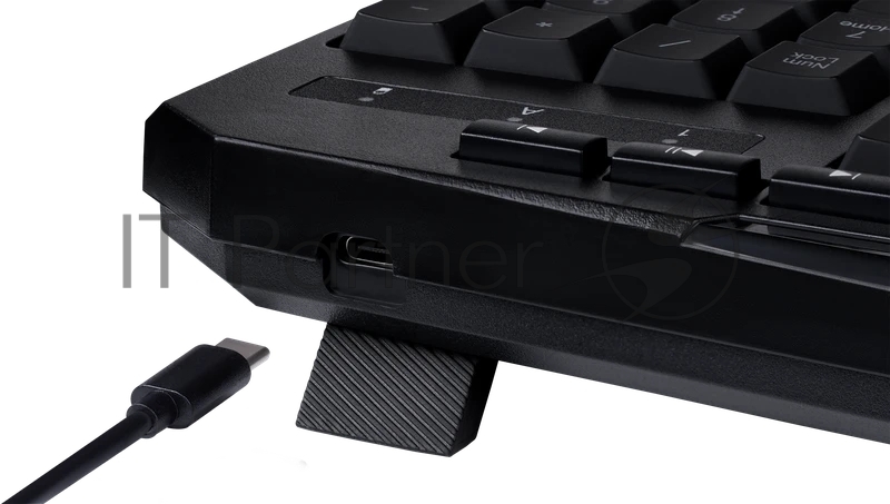 Клавиатура беспроводная Redragon Harpe Wireless (Харп БП) RU,RGB,2.4G+BT,черная,мембран.