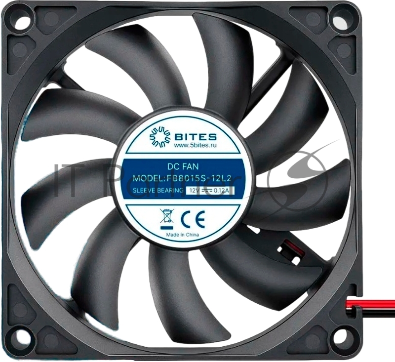 Вентилятор для корпуса 5bites FB8015S-12L2 80X15 / SLEEVE / 2000RPM / 2P