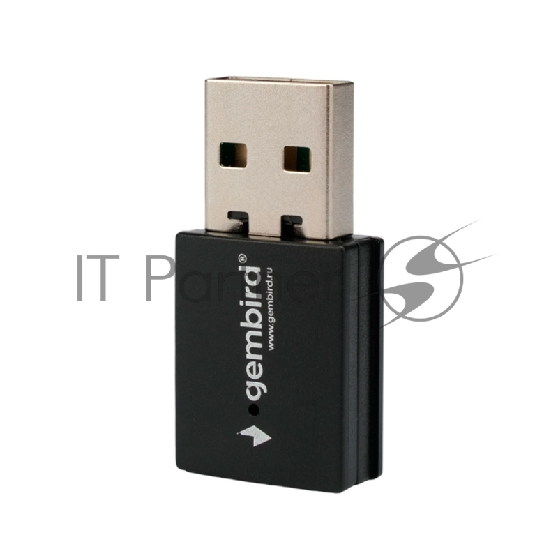 Сетевой адаптер WiFi Gembird WNP-UA-014 1.8 Гбит, 2.4/5 ГГц, 2 антенны, USB, 802.11b/a/g/n/ac/ax, RTL8832BU