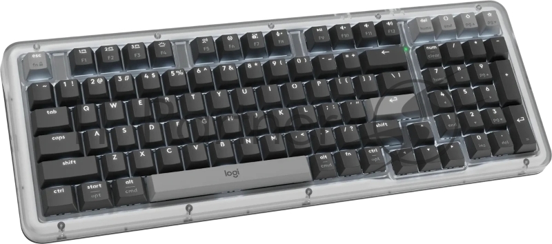Клавиатура Logitech K98M механическая графитовый USB беспроводная BT/Radio Multimedia (подставка для запястий) (920-013040)
