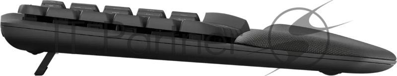 Клавиатура Logitech Wave Keys графитовый USB беспроводная BT/Radio slim Ergo LED (подставка для запястий) (920-012319)