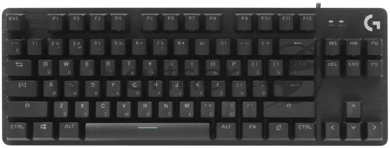 Клавиатура Logitech G413 TKL механическая черный USB for gamer LED