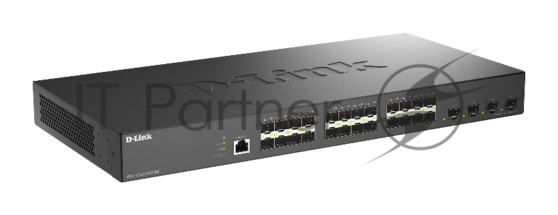 Управляемый L2 коммутатор, 24x1000Base-X SFP, 4x10GBase-X SFP+, CLI, консольный порт RJ-45, RPS, поддержка Dying Gasp