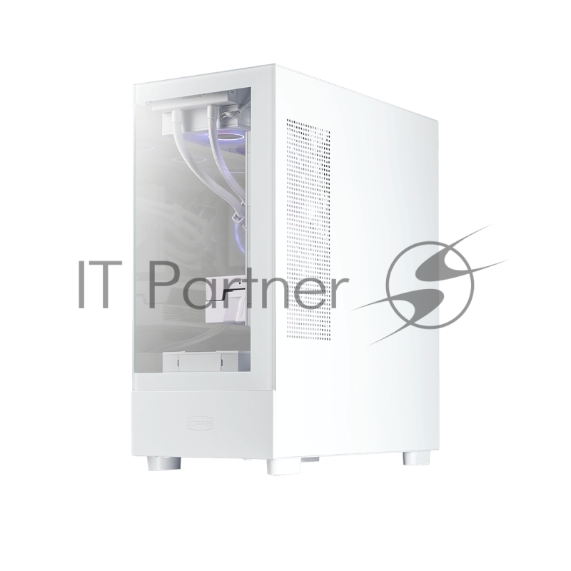 Корпус без блока питания Case PCCooler C3 Q500 WH, Midi-Tower, TG, no fans, 1xUSB 3.0 + 1xUSB 2.0 + 1xUSB-C, ATX, mATX, mITX White