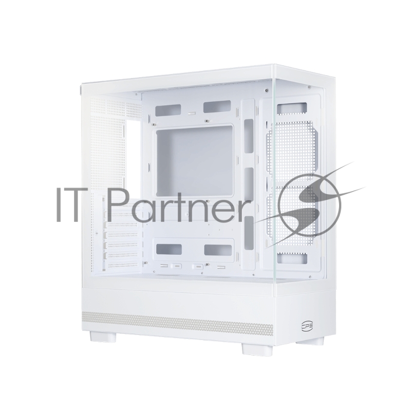 Корпус без блока питания Case PCCooler C3 Q500 WH, Midi-Tower, TG, no fans, 1xUSB 3.0 + 1xUSB 2.0 + 1xUSB-C, ATX, mATX, mITX White
