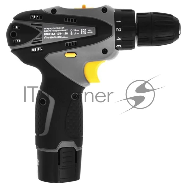 Дрель-шуруповерт Ovk Tools OTCS1AA-12V-1.5A 12Вт аккум. патрон:быстрозажимной (кейс в комплекте)