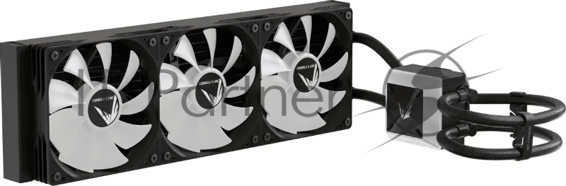Система водяного охлаждения Formula Ice Jet Vision 360 ARGB Soc-AM5/AM4/1200/2066/1700/1851 черный 4-pin 1-27dB Al+Cu LCD 315W 2020gr Ret (ICE JET VISION 360 BK)