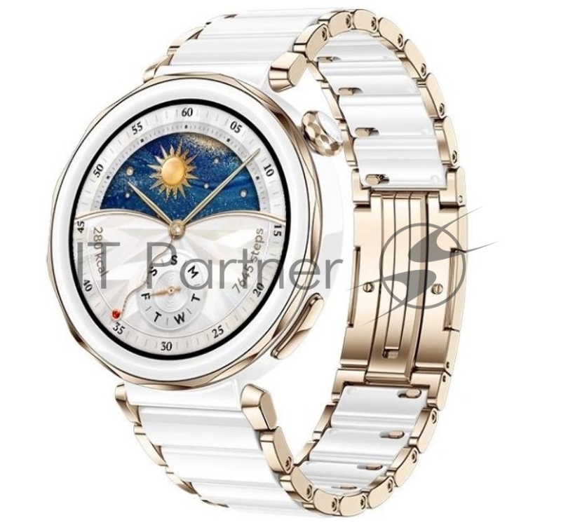 Умные часы Huawei Watch GT 5 Pro JNA-B29, 1.32 AMOLED, Bluetooth, NFC, IP68, керамический белый