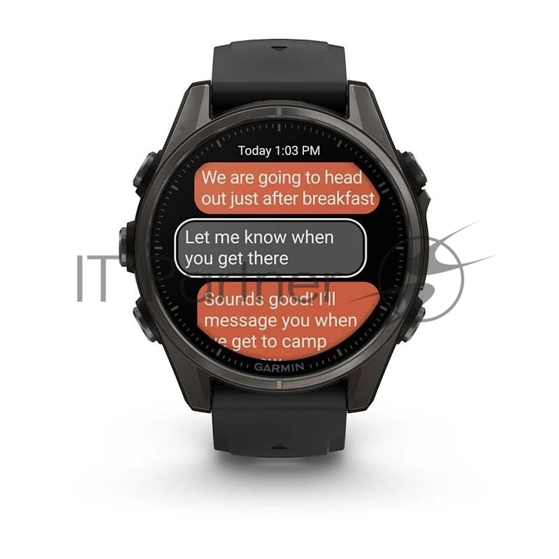 Умные часы Garmin Fenix 8, 1.3 AMOLED, 4G, Wi-Fi, Bluetooth, NFC, WR100, черный