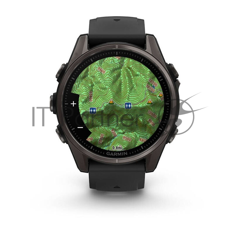 Умные часы Garmin Fenix 8, 1.3 AMOLED, 4G, Wi-Fi, Bluetooth, NFC, WR100, черный