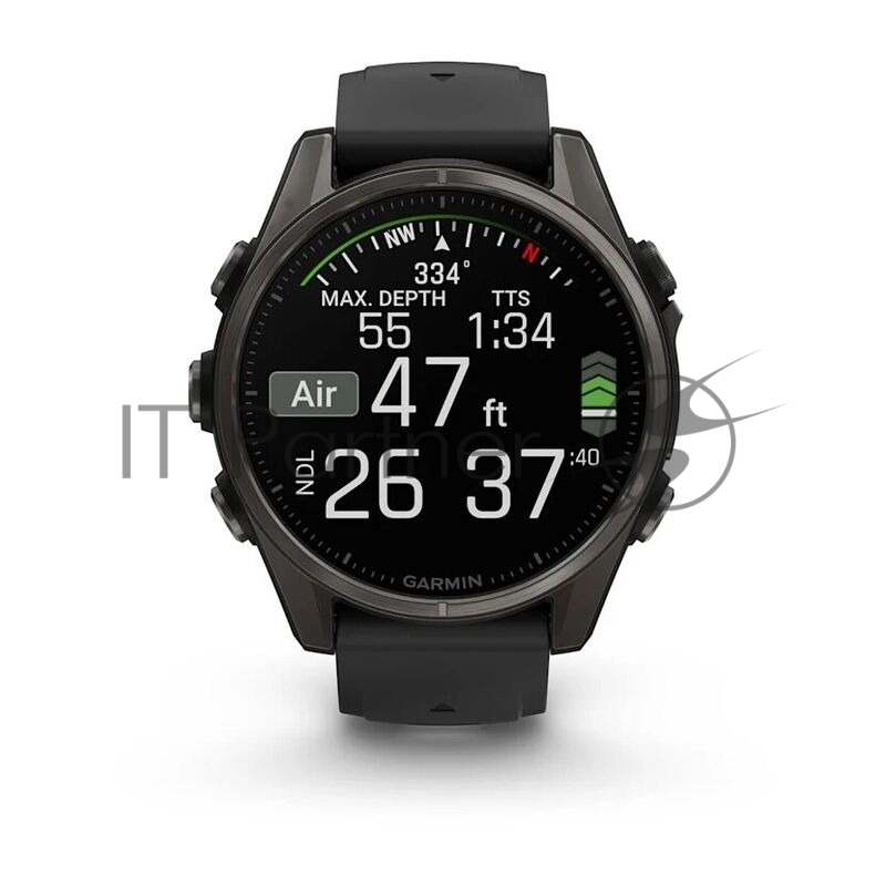 Умные часы Garmin Fenix 8, 1.3 AMOLED, 4G, Wi-Fi, Bluetooth, NFC, WR100, черный