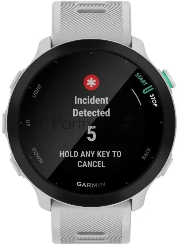 Умные часы Garmin Forerunner 55, 1.04 TFT (TN), 5G, Wi-Fi, Bluetooth, IP68, белый