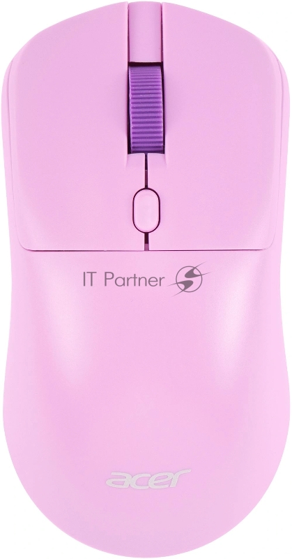 Мышь Acer OMR501 фиолетовый оптическая 1600dpi silent беспров. USB 4but (ZL.MCE11.017)