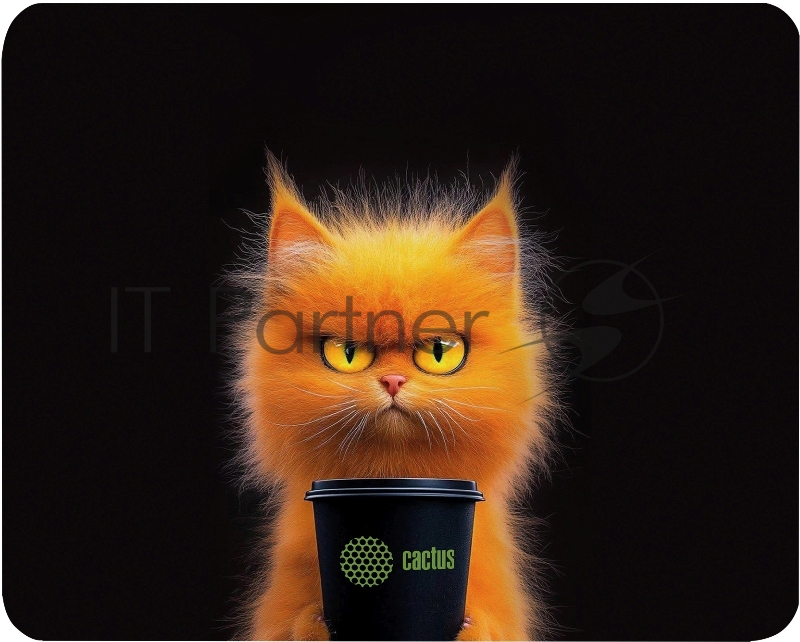 Коврик для мыши Cactus Red Cat 220x180x2мм (CS-MPC-P11XS)