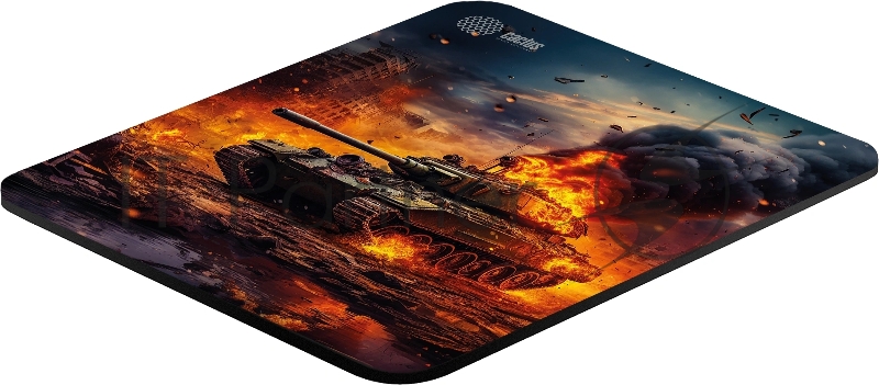 Коврик для мыши Cactus Burning tank рисунок 300x250x3мм (CS-MPC-D04M)