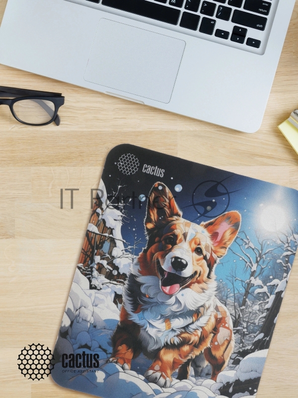 Коврик для мыши Cactus Corgi рисунок 300x250x3мм (CS-MPC-D13M)