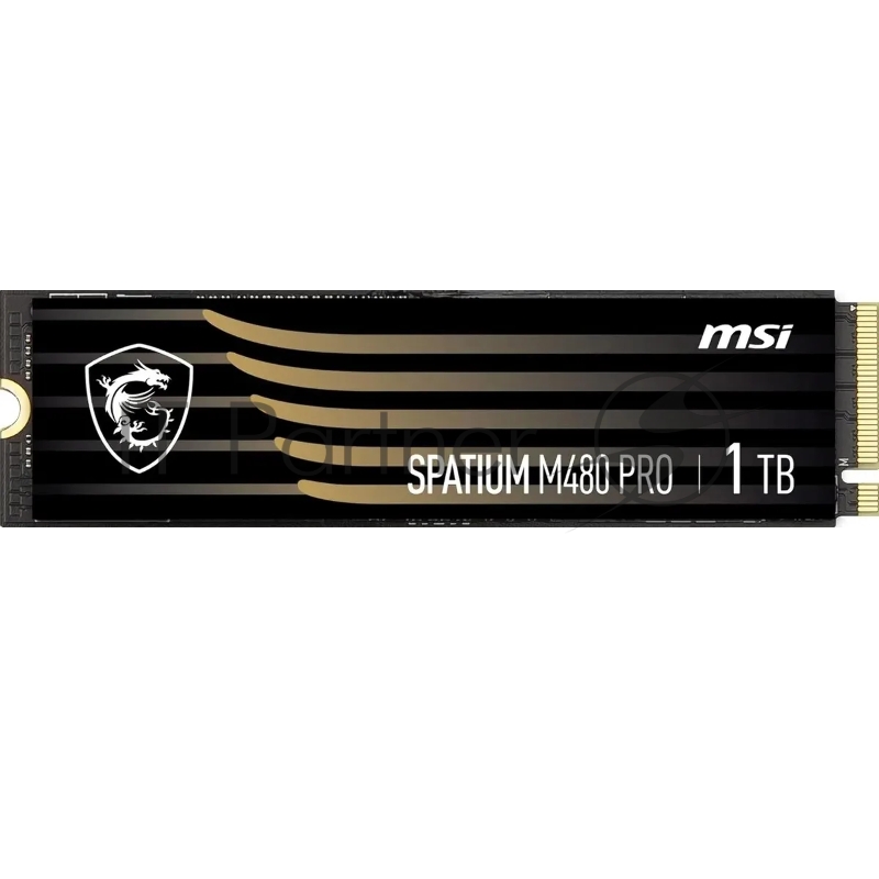 Накопитель SSD MSI SPATIUM M480 PRO, 1000Gb, M.2 2280, PCIe 4.0 x4, NVMe, R/W 7400/6000