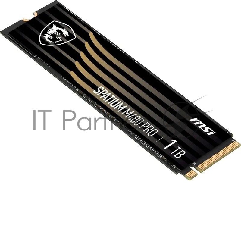 Накопитель SSD MSI SPATIUM M480 PRO, 1000Gb, M.2 2280, PCIe 4.0 x4, NVMe, R/W 7400/6000