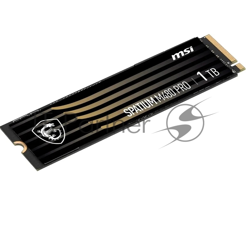 Накопитель SSD MSI SPATIUM M480 PRO, 1000Gb, M.2 2280, PCIe 4.0 x4, NVMe, R/W 7400/6000