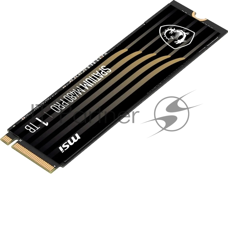 Накопитель SSD MSI SPATIUM M480 PRO, 1000Gb, M.2 2280, PCIe 4.0 x4, NVMe, R/W 7400/6000