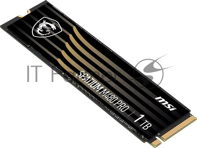 Накопитель SSD MSI SPATIUM M480 PRO, 1000Gb, M.2 2280, PCIe 4.0 x4, NVMe, R/W 7400/6000